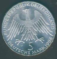 NSZK 1968. 5M Ag "Raiffeisen" T:BU