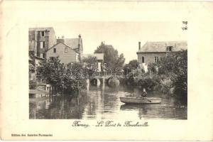 Bernay (Eure), Le Pont de Boucheville / bridge, boat