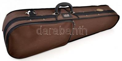 Hegedű, tokkal, vonó nélkül, h: 60 cm