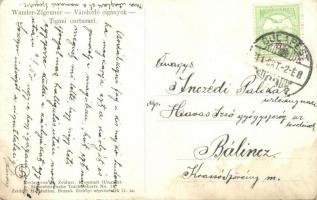 Brassó, Kronstadt, Brasov; Vándorló cigányok. H. Zeidner kiadása / Wander Zigeuner / Tigani corturar...