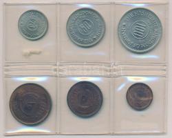 Jordánia 1965. 1f-100f (6xklf) lezárt fólia tokban T:1
Jordan 1965. 1 Fils - 100 Fils (6xdiff) in s...