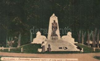 Karánsebes, Caransebes; Ferenc József király szobra / statue / Monumentul regelni