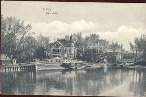 Siófok kikötő a Baross gőzössel (EK)