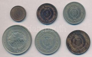 Jordánia 1955-1969. 1f-1/4D (6xklf) T:1-,2
Jordan 1955-1969. 1 Fils - 1/4 Dinar (6xdiff) C:AU,XF