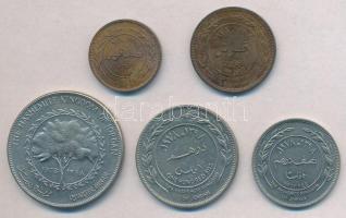 Jordánia 1978. 5f-1/4D (5xklf) T:1-
Jordan 1978. 5 Fils - 1/4 Dinar (5xdiff) C:AU