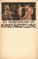 1911 Grosse Berliner Kunst Ausstellung / Art exhibition advertisement postcard (EK)