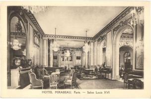 Paris, Hotel Mirabeu, Salon Louis XVI, intérior / hotel, interior
