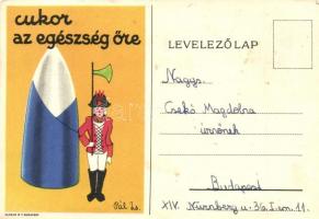 Cukor az egészség őre / Hungarian sugar propaganda advertisement s: Pál Zs. (EK)