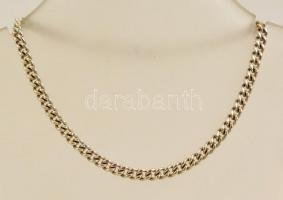 Ezüst(Ag) pancer karkötő, jelzett, h: 21,5 cm, nettó: 7 g