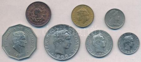 Kolumbia 1945-1968. 1c-1P (7xklf) közte 1945. 20c Ag T:1-,3
Colombia 1945-1968. 1 Centavo - 1 Peso ...