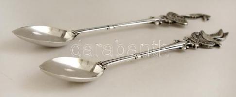 Ezüst(Ag) "Borkum" díszkanál, jelzett, h: 12,6 cm, nettó: 25,5 g