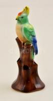 Hummel Goebel papagáj, kézzel festett, jelzett, kopott, m: 16 cm