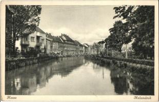 9 db RÉGI felvidéki képeslap, közte leporello / 9 pre-1945 Upper-Hungarian town-view postcards with leporello