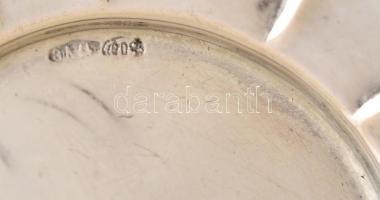 Ezüst(Ag) kerek tálka, jelzett, d: 7,8 cm, nettó: 14,3 g