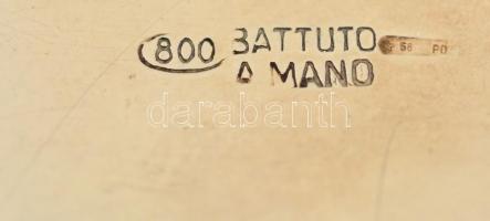 Ezüst(Ag) csavart füles, tejszínes kiöntő, jelzett, m: 9 cm, nettó: 119,8 g