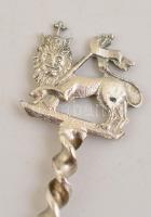 Ezüst(Ag) "Mária Terézia" kanál, 3 db, jelzett, h: 17 és 19,5 cm, nettó: 104,6 g