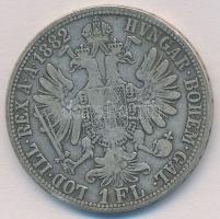 Ausztria 1882. 1Fl Ag "Ferenc József" T:2- 
Austria 1882. 1 Florin Ag "Franz Joseph&...