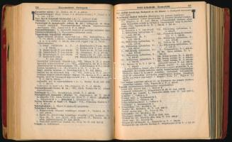 1929 Rendőrségi zsebkönyv. Budapesti útmutató és címtár 1929. IX. évf. [Bp.,1929,Pallas.] Korabeli r...