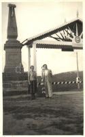 ~1939 Vereckei-hágó, Magyar-Lengyel közös határ az emlékművel / Polish-Hungarian border with monument. photo