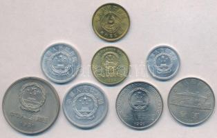 Kína 1975-1994. 1f-1Y (8xklf) T:1-
China 1975-1994. 1 Fen - 1 Yuan (8xdiff) C:AU