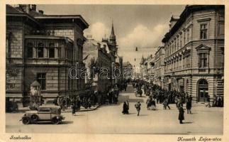 Szabadka, Subotica; Kossuth lajos utca / street, automobile