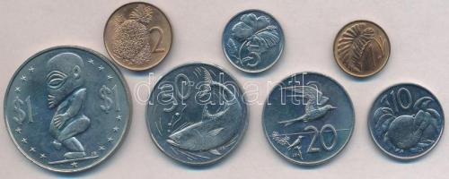 Cook-szigetek 1983. 1c-1$ (7xklf) T:1- Cook Islands 1983. 1 Cent - 1 Dollar (7xdiff) C:AU