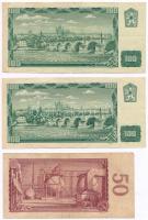 Csehszlovákia 1961-1989. 6db-os bankjegy tétel, közte 1973. 500K T:III
Czechoslovakia 1961-1989. 6p...