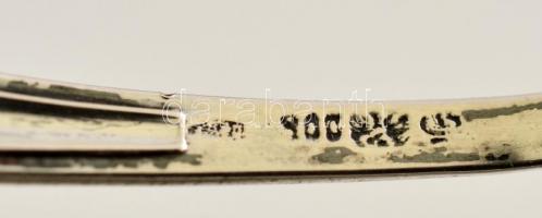 Ezüst(Ag) fűszerkanál, jelzett, h: 11 cm, nettó: 13,6 g