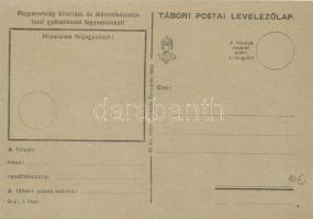 3 db második világháborús honvéd tábori postai levelezőlap kézzel rajzolt, humoros karikatúrákkal 19...