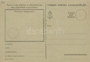 3 db második világháborús honvéd tábori postai levelezőlap kézzel rajzolt, humoros karikatúrákkal 19...