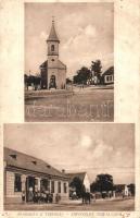 Tejfalu, Mliecno, Milchdorf (Somorja); templom, üzlet. Hajdú Géza kiadása / church, shop  (fl)