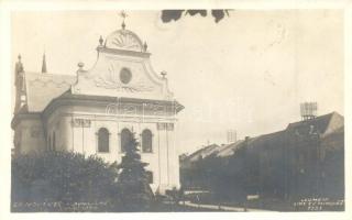 Igló, Zipser Neudorf, Spisská Nová Ves; Fő utca, Evangélikus templom / main street, church. Lumen