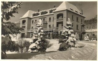 1928 Tátraotthon, Tatraheim, Tatranské Zruby; szálloda télen / hotel in winter. M. Szabó photo