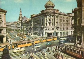 28 db modern magyar főként tömegközlekedés témájú és városképes lapok / 28 modern Hungarian postcards, public transport