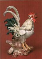 21 db modern német meisseni porcelán motívumos képeslap / 21 Eastern-German porcelain motive postcar...