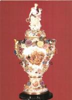 21 db modern német meisseni porcelán motívumos képeslap / 21 Eastern-German porcelain motive postcar...