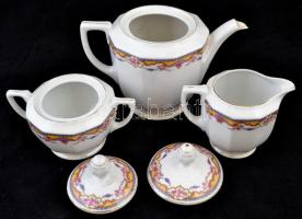 Maier Hard teás készlet, matricás, jelzett, kopott