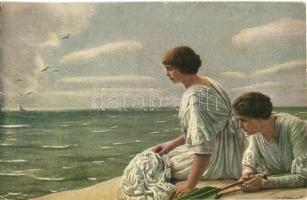 31 db RÉGI hölgyek művész motívumlap / 31 pre-1945 lady art motive cards