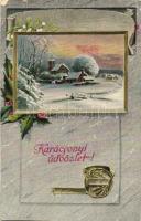 39 db RÉGI üdvözlőlap, főként karácsony, húsvét, újév, közte litho és dombornyomott / 39 pre-1945 gr...