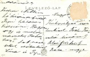 Celldömölk, Kossuth Lajos utca, Új kávéház, Rácz Gyula üzlete, kutya. Szagán János kiadása (Rb)