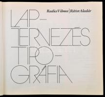 Radics Vilmos-Ritter Aladár: Laptervezés, tipográfia. Bp.,1975, Athenaeum. Kiadói egészvászon-kötés,...