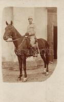 Huszártiszt lóháton / Hussar officer on horseback. photo (EK)