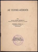 Máday István:  Az egyke-kérdés. Bp., 1935, Studium. Kiadói papírkötés, kopottas állapotban