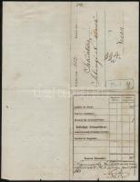 cca 1860 A Magyar Gőzhajózási Vállalat fuvarlevele