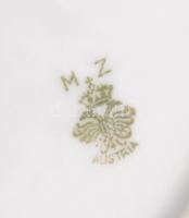 Moritz Zdekauer gyümölcsös tányér ( 4db), matricás, kopott, 18×18 cm (4×)