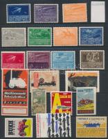 Közlekedés levélzáró összeállítás berakólapon / Transportation poster stamps