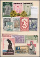 Katonai levélzáró összeállítás berakólapon / Military poster stamps