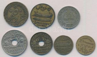 Libanon / Francia Protektorátus 1924-1940. 1/2p-5p (7xklf) T:1-,2 Lebanon / French Protectorate 1924-1940. 1/2 Piastre - 5 Piastres (7xdiff) C:AU,XF