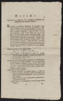 1785 Jelentés a pozsonyi Arany Griff patikában lezajlott vizsgálatról. A személyzet, az eszközök, a gyógyszerek felsorolása. Német nyelven / Report about the Golden Griffin pharmacy 8p.