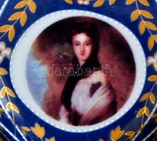 ZR ékszeres dobozka, matricás, hibátlan, 6×5 cm